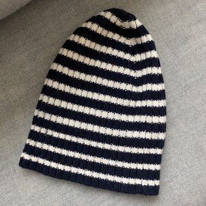 EVERLANE Striped Ribbed Beanie
